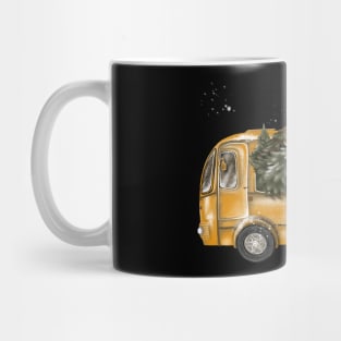 Christmas bus Mug